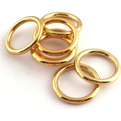 19mm Gold O Rings Zinc Alloy Loop Round Strap Buckle Ring DIY Accessories Jewelry Making Purse Handbag Bag Clasp Making Hardware