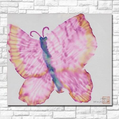 Wall Art Kusama Yayoi Butterfly, 1980 Painting For Living Room Home Decoration Oil Painting On Canvas Wall Painting NO Frame