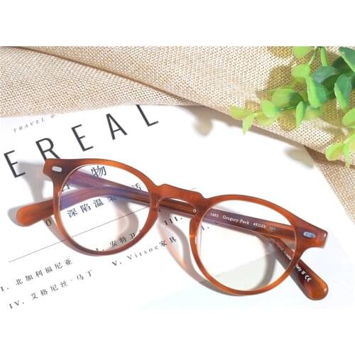 Retro Vintage Glasses Optical frame OV5186 Oval Eyeglass Frame Gregory Peck Decoration Spectacle Myopia frame oculos de grau