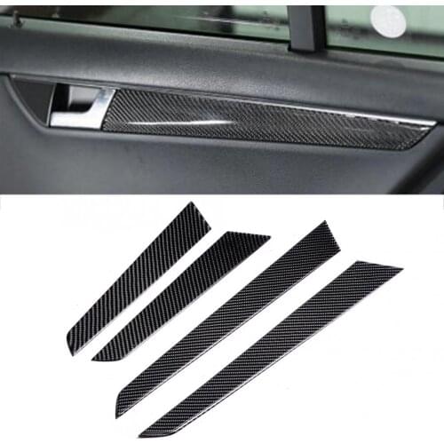 Suitable for Mercedes c-class W204 2007 2008 2009 2010 2011 2012 2013 carbon fiber door trim panel