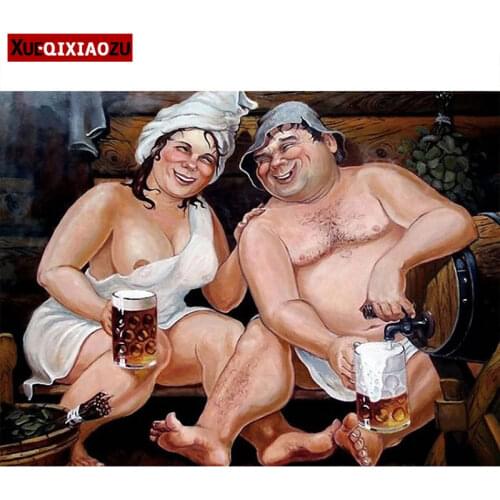 Full Diamond Diy Diamond Painting "bath Figure" Mosaic Crafts Cross Stitch Embroidery Gifts Home Decoration New Put on The Shelf