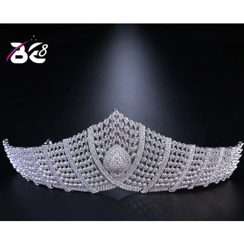 Be 8 Luxury Fashion Crystal Diadem Rhinestones Bridal Tiaras Crowns for Women Wedding Dress Hair Accessories H068