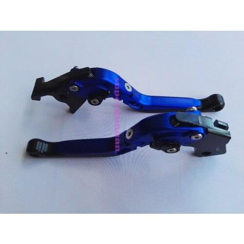 New bike motorcycle motorbike CNC Foldable Extendable brake&Clutch Levers blue For Suzuki SV650 SV 650 SV650S 1999-2010
