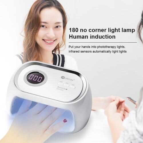 48W UV Lamp 24 Double Light Source Lamp Upgrade Manicure Lamp Nail Gel Dryer Lamp10/30/60 / 99S Timer Auto Nail UV LED Nail Gel