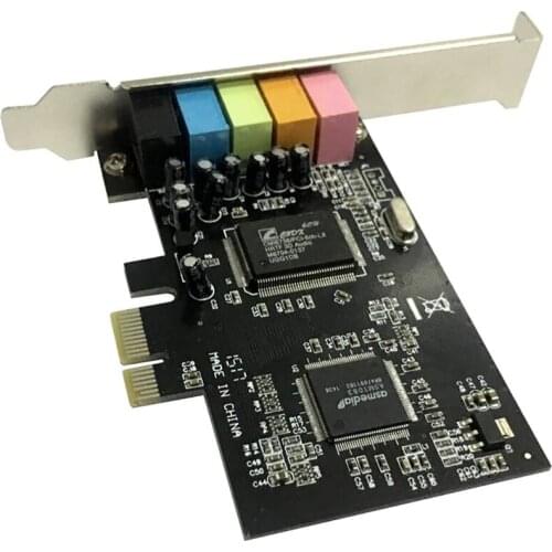 PCI Sound Card 5.1CH 5.1 Channel CMI8738 Chipset Audio Interface PCI-E 5.1 Stereo Digital Card Desktop Soundcard