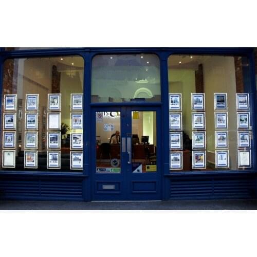 32PCS X A4 Cable Wire Hanging Poster Display Frame,Custom Single Sided Real Estate Agent Window LED Display Lightboxes