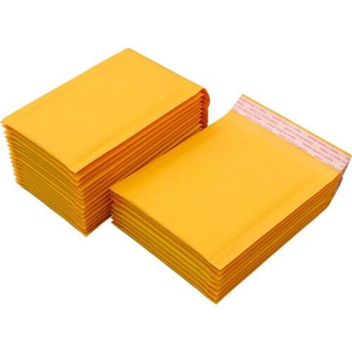 50pc/lot Thickened Kraft Paper Bubble Envelopes Bags Mailers Padded Shipping Envelope With Bubble Mailing Bag Business Supplies