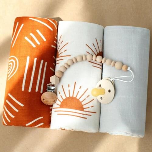 70% Bamboo+30% Cotton Muslin Swaddle Baby Blankets Newborn Bath Towel Infant Swaddle Wrap Sleepsack Blanket Diaper