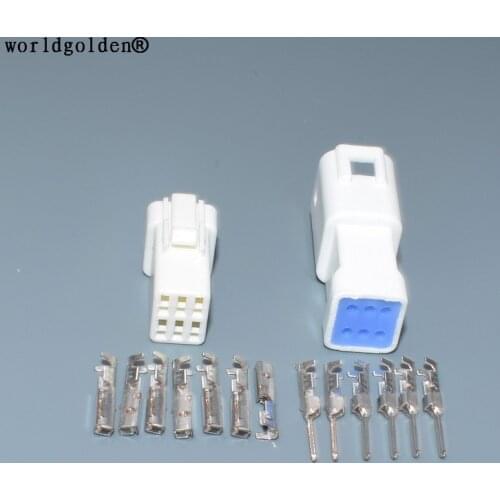 Worldgolden auto electric housing 6P plug wire harness cable connector 06R-JWPF-VSLE-D 06R-JWPF-VSLE-D 06T-JWPF-VSLE-D