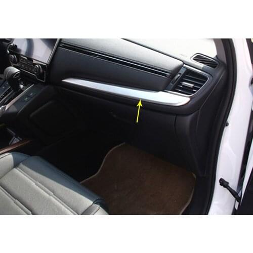 Car Styling Detector Stick Middle Co-Pilot Glove Box Front Trim Lamp Trim Panel 2pcs For Honda CRV CR-V 2017 2018 2019 2020