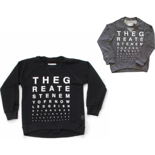 Kids Sweatshirt StRafina 2021 Autumn Winter Boys Girls Sweatshirt Baby Toddler Visual Chart Top Tee T Shirt Children Clothes