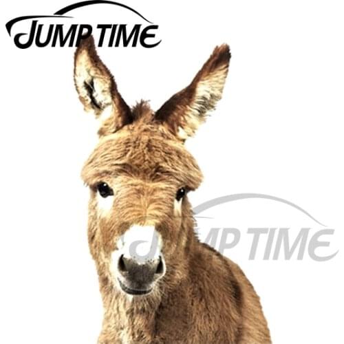 JumpTime 13 x 4.3cm For Donkey Portrait Peeker Personality Creative Car Stickers Repair Decal Graffiti Sticker Laptop Decoration