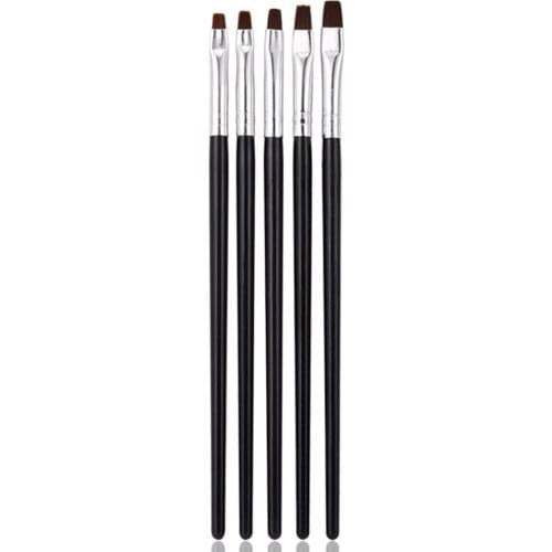 Nail Art Brush 5pcs Nail Art Design Set Dotting Painting Drawing Polish Brushes Pen Tools Nail Brushes for UV Nail Gel