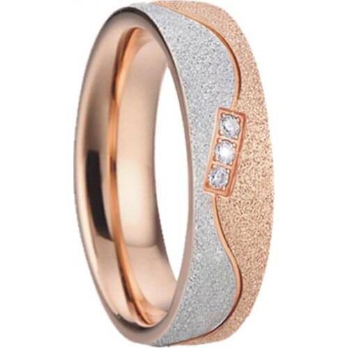 Latest shiny emery finishes Wedding band love Rings for women girls