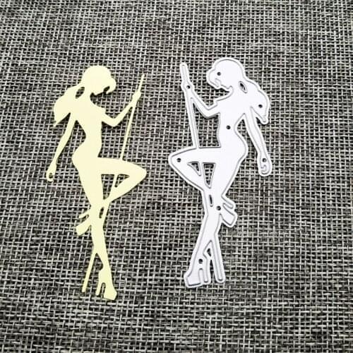 Dancer Metal Cutting Dies Stencil DIY Scrapbooking Album Paper Card Template Mold Embossing Craft Decoration