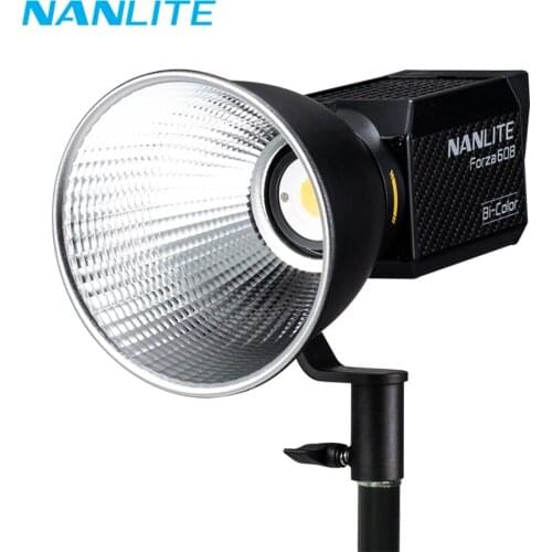 Nanguang Nanlite 60B 이중 색상 2700K-6500K 와이드 앵글 휴대용 사진 비디오 라이트 60 60W 5600K 야외 LED COB 라이트 Monolight