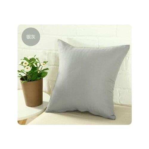 New Fashion Simple Solid Home/Bed/Car Sofa Back Cushion Cover almofada Christmas Decorative Pillows Cover 45*45CM 3pcs/set