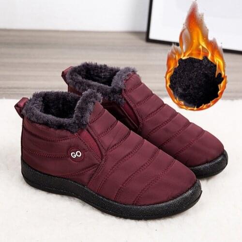 Lovers Plush Warm Snow Boots Men And Women One-step Waterproof Lazy Boots Indoor And Outdoor Large Size Non-slip Winter Boots47