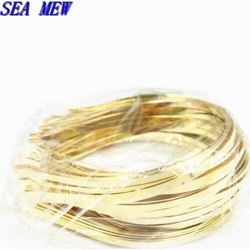 20 PCS 3mm 4mm 5mm 6mm 7mm Metal Steel Headband Gold Hair Band Hairwear Base Setting DIY Head Jewelry Bijoux De Tete For Women