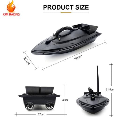 Flytec 5 Generation RC Boat 500M 5.4km/h 50X27X20cm Remote double warehouse Fish Finder Electric Fishing Bait Double Motor Toy
