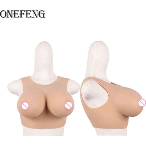 Realistic Huge Fake Boobs Bodysuit Artificial Silicone Breast Forms For Drag Queen Transgender Shemale Crossdresser Travesti