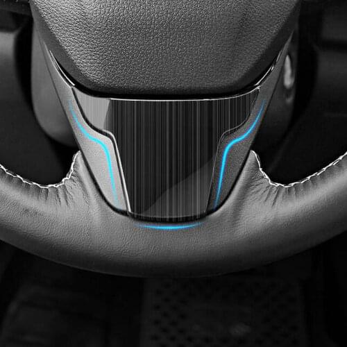 Stainless steel decorative patch for car steering wheel For HONDA CRV CR-V 2017 2018 Auto accessories