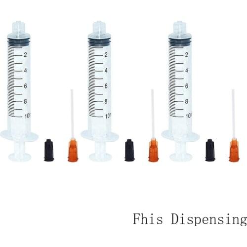 Syringes 10ml+15G 1.5" PP Flexible Tips Pack of 10