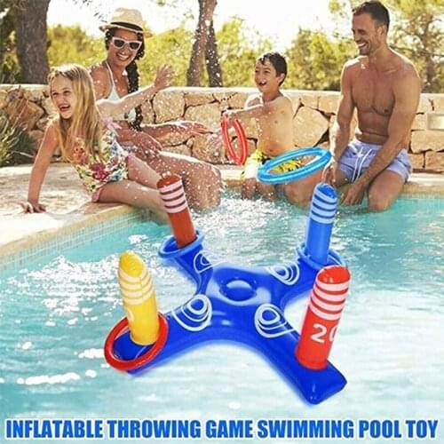 Water Sports Outdoor Games Pool Float Water Toys Inflatable Pool Float Row Toys Realistic Ring Game for Swimming Pool