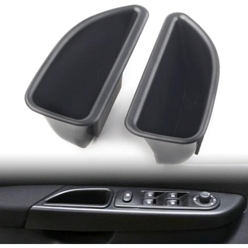 2PCS Car Front Door Storage Box Organizer Container Holder For Renault Captur 2014-2018 Left Drive