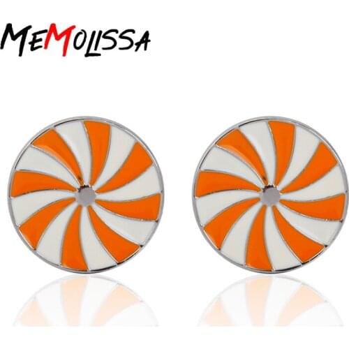 MeMolissa Novelty Colorful Sweets Design French Cufflinks for Mens Womens Cuff buttons Unique Personal Shirt Cuff Links Jewelry