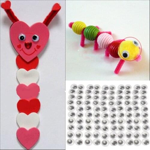 10mm Googly Wiggly Moveable Black Joggle Eyes Hand Craft NSV775