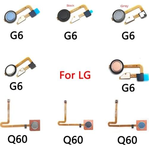 10PCS Fingerprint Sensor Scanner Touch ID For LG G6 Q60 Home Button Fingerprint Touch Id Sensor Connector Flex Cable