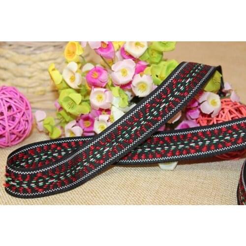 10yards/lots Woven Jacquard Ribbon 2.5cm indig pattern IS-1429