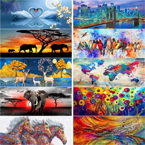 5D Diamond Painting Character Art Landscape Mosaic Round All Diamond Modern Decorative Painting
