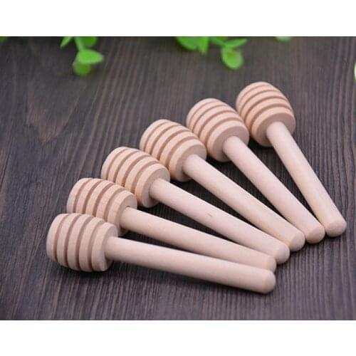 8cm MINI Wooden Honey Dippers Wedding Favors Wood Honey Spoon Stick