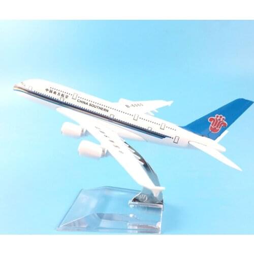 AIRLINES 16CM A380 CHINA SOUTHERN METAL ALLOY MODEL PLANE AIRCRAFT MODEL TOY AIRPLANE BIRTHDAY GIFT
