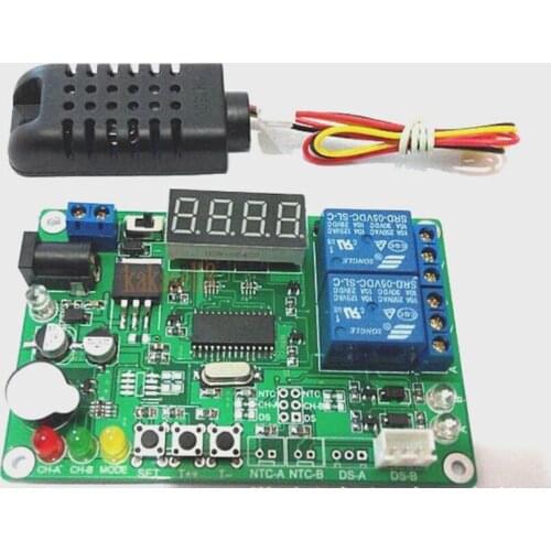 5V 12V 24V Digital Intelligent Temperature Humidity Controller Relay Thermostat