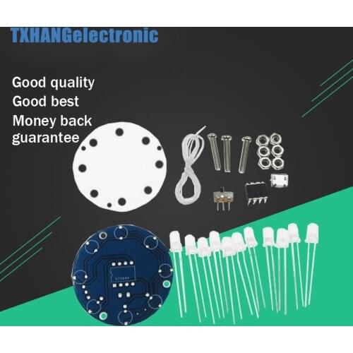 DIY Christmas Star Flashing Round LED Cylinder Kit with 23 Breathing Effect diy electronics