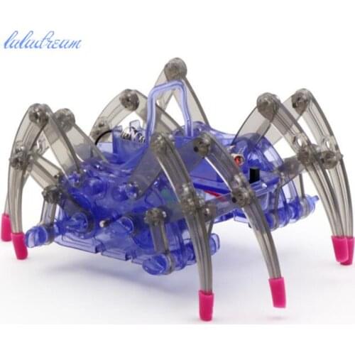 Electric Robot Spider Toy DIY Educational Toys Assembles Toys Kits For Kids Scientific Experiment Toys