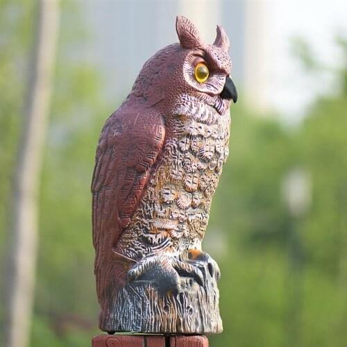 Fake Owl Sculpture Bird Repellent Animal Ornaments Garden Protectors For Outdoor Garden Yard Garden Decoration Outdoor Jardin
