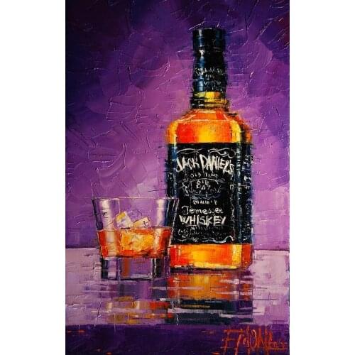 JMINE Div 5D Wine Bottle glass Full Diamond Painting cross stitch kits art High Quality Scenic 3D paint by diamonds