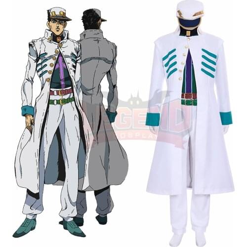 Anime JOJO JoJos Bizarre Adventure Golden Wind Kujo Jotaro Jotaro Kujo Cosplay Costume halloween costume custom made
