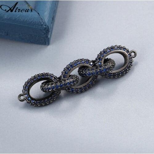 Copper Micro Pave Zirconia Chain Clasps Hooks for Diy Jewelry Findings Women Accessories Mixed Color Hand Necklaces Connector