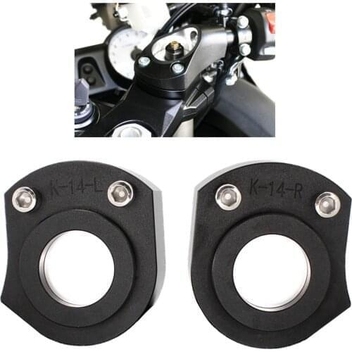Aluminum Alloy 1" Handlebar Riser Spacer Kit For Kawasaki Ninja ZX-14R ZX 14R 2006-2018 Handle Bar Mount Clamp