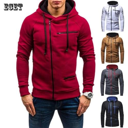 Spring and Autumn New Fashion Mens Hoodie Streetwear Casual Hooded Zipper Jacket Outdoor Trend Mens Clothing