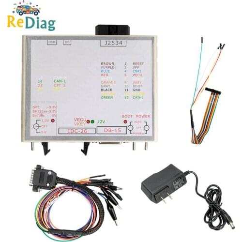 Newest Power Box for JTAG Works For ECU Openport J2534 Device Box ECU FLASH with full Adapters