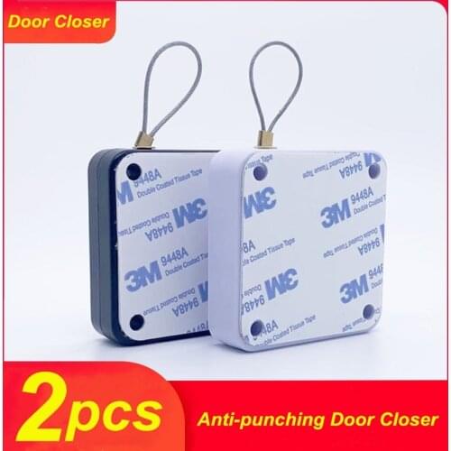 New Punch-Free Automatic Sensor Door Closer Adjustable Surface Mounted Automatic Closing Fire Rated Door Closer 800g Pull