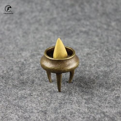 New Designer Three Feet Tripod Buddha Copper Incense Burner Handmade Metal Incense Stick Holder Small Portable Burner Censer