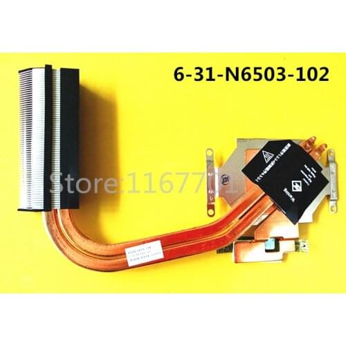 New Laptop/Notebook GPU CPU Cooling radiator heatsink fan for Clevo P650 P650S P650SG P651SG 6-31-N6503-102 6-31-N6502-101