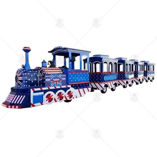 Amusement Park Electric Mini Express Kids Ride Tourist Train Shopping Mall Trackless Train Price For Sale